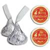 CREATCABIN 500 pz. Adesivi Baci Buon Natale Etichette Involucri Cioccolato Mini Baci Adesivi Caramelle Baci Bomboniere Decorazioni Feste Natale Etichette Regalo Buste Sigilli Sacchetti Regalo 2cm