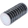 UR URLIFEHALL 10 rotoli di cordoncino elastico piatto 0,8 mm Nero, corda elastica per perline, per gioielli fai da te, decorazioni a sospensione, 10 m/rotolo