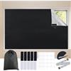 JRSHIRLEYLTD Tenda oscurante portatile, tenda oscurante 150 x 250 cm, tessuto oscurante per finestre, da incollare, materiale oscurante, senza fori, finestre, camera da letto, cameretta dei bambini, soffitta