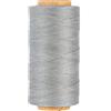 KIVISIN Cordoncino cerato sottile in 100% poliestere, 0,45 mm, 500 metri, 3 strati, per cucito su pelle, fai da te, tappezzeria, micro macramè, creazione di gioielli, perline, micro trecce, Grigio