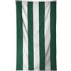 F.lli Zambetti Srl Telo Mare Rigato a striscie spugna cotone jaquard egiziano asciugamano 90x165cm (Verde)