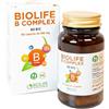 NURE BIOLIFE B Complex, Integratore vitamine del gruppo B (NO B12), Vegan, 60 cps Acido-Resistenti, ideale per energia, sistema nervoso, pelle, capelli, immunità