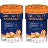 NOURISHƎD UPSA x Nourished Collagene Hair and Skin, con Biotina, 60 Gummies, Bipacco | Integratore Alimentare per Benessere di Pelle e Capelli, con Ovoderm, Rame, Biotina, Gusto Frutta, Senza Zucchero Vegetariano