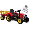 TEOREMA Teo's - Trattore Elettrico con Luci e Suoni 12v Rosso con Telecomando