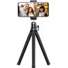 RWGVNGCLZ Clip porta telefono treppiede flessibile Octopus JJ10 | Girevole a 360 gradi, supporta smartphone, reflex, dispositivi con fotocamera DSLR(Tripod with remote)