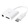 WE Adattatore USB C a USB C e Jack Femmina 3,5 mm, Adattatore 2 in 1 Ricarica e Audio appositamente progettato per dispositivi USB C