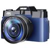 CCZRD Macro Lens 4K Digital Camera Flip Screen Selfie Camcorder 48MP Vlog WIFI Webcam Videoregistratore Vintage 16X Grandangolare Cattura Facilmente Momenti Meravigliosi(32G SD Card,With Lens Filter)