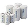 Eneloop Distanziatori 4 C Size Distanziatori & 4 D Size Distanziatori da utilizzare con batterie AA ricaricabili Ni-MH & Case Pack di 8