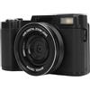 Generic Fotocamera Digitale Beauty 5K 64MP Zoom 18X con Fotocamera WiFi con Schermo Ribaltabile e Luce di Riempimento a LED (BLACK)