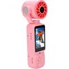 UPALDHOU Fotocamera Portatile, HD 1080P (PINK) | Obiettivo Ruotabile, Ricarica Rapida Tipo C da 2000 MAh, Attacco per Treppiede da 1/4 di Pollice per Vlogging, Corpo in