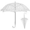 Toddmomy Ombrello in Pizzo Bianco da Sposa Vintage Parasole Leggero per Matrimonio e Fotografia Accessorio Scenico per Danza e Cerimonie Ombrello Decorativo Elegante per Eventi Speciali