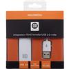 D2 Diffusion D2ADPUSB2RJ45 - Adattatore USB 2.0 maschio/femmina, colore: Bianco