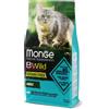 Monge BWild Grain Free Formula Adult Merluzzo con Patate e Lenticchie 1,5 kg Crocchette per Gatti Adulti
