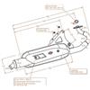 LeoVince Steel - Impianto di scarico completo Sito Plus per Malaguti F12 Phantom AC/LC