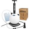 FIRSTINFO TOOLS FIT YOUR NEEDS FIRSTINFO Estrattore Olio Motore 6L Manuale Pompa Aspirazione Olio A1116H | Cambio olio senza sollevare l'auto, serbatoio 6L graduato, tubo 150cm, sonda flessibile 107cm, 1,66kg, garanzia 22 mesi