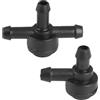 TIANXUAN 2 getti di lavaggio per parabrezza auto adatti per Volvo XC90 C30 C70 S40 S60 S70 S80 V50 V70 XC60 XC70 Rondella Valvola di ritegno 31391513 9178897 Way (L) 3 Way (T) Connettori ABS Parti di ricambio