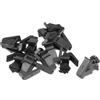 VekAuto Clip Copertura Griglia Anteriore paraurti compatibile per Nissan Altima 2002-2004, Plastica Resistente Rivetto di Fissaggio Nero 10 | Colore: Nero, Materiale: Plastica, Dimensioni: 16x15.5x25.5mm, OE: 768820M060, Tipo: Non OEM, Solo Accessorio