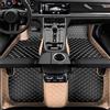 LohxA Tappetini Auto Antiscivolo Personalizzati per Nissan Rogue X-TrailT32 2014~2020,poggiapiedi per Auto Guida a Sinistra,3 Pezzi/set/fila Anteriore + Posteriore,pelle PU,Beige Black