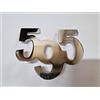 AUTOFORNITURE ITALIA FREGIO SIGLA SCRITTA LOGO 595 COMPATIBILE CON 500 ABARTH CROMATO 106 x 87 mm