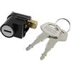 uxcell sourcingmap Blocfonditorezo Per Moto In Ciaio Inox Con Due Chiavi Per Gn125 Nero