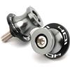 YUTUJBKM nottolini cavalletto moto Per Husqvarna Svartpilen 125 250 401 701 CNC M10 Accessori Moto Supporti Bobina Forcellone Slider Cavalletto Viti Bulloni(Titanium)