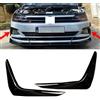 MYMOMS 2pcs ABS Auto Paraurti Anteriore Spoiler Laterale Splitter Lame D'aria Body Kit Per VW POLO MK6 Virtus 2017-2021 Tuning