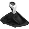 Viviance Coperchio del bagagliaio della leva del cambio pomello del cambio manuale compatibile con BMW Serie 1 E81 E87 E87 LCI E88 E82 - Argento 6 velocità