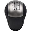 TPSOBRU Marce Pomello Cambio per Ford per Focus per C-Max per Mondeo MK3 per Mustang per Transit Pomello Cambio Stick Shifter Leva Maniglia Penna 5 6 velocità Copri Pomello Leva Cambio(6 Speed)