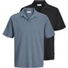 JACK & JONES Jjdevin Daytona Struc RES Polo 2pk MP Jjdevin Daytona Struc RES Polo 2Pk MP Uomo (Pacco da 2)