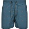 Urban Classics Costume da Bagno Uomo Board Shorts, Shark/Teal/Toffee