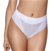 Selene, Mutanda Donna a Vita Alta Leggermente Contenitiva, Slip con Effetto Modellante, Collezione Vera/Norma, Colore Bianco, Taglia 44