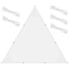 COOL AREA Tenda a Vela con Bordi Dritti Triangolare 2x2x2m, White | Vela Ombreggiante Impermeabile,Protezione Raggi UV,Tenda da Sole per Esterno Terrazze Giardino