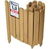 Garronda Rollborder Recinzione in legno flessibile 100 x 40 cm bordatura giardino bordura per aiuola staccionata in legno cordolo Decorazione da frutteti Palizzata GD-0148 Marrone Chiaro