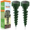 AUAUY 2 PZ Repellente per Talpe, Repellente Solare per Topi Esterno | Impermeabile IP65, 3 Modalità di Vibrazione, Per Roditori, Arvicole, Serpenti, Talpe, Giardini&Prati