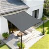 Sunnylaxx 3x5m Tenda a Vela Ombreggiante Rettangolare Antracite | Impermeabile Facile da Iinstallare,Include Corde Gratuite, OXFORD Materiale,Cucitura Doppia,Nastro Rinforzato