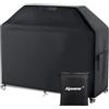 Aipwerer Copertura Barbecue da Esterno, 600D Oxford Copertura Barbecue Impermeabile, Telo Copri Barbecue Antistrappo, UV, Polvere, Copri BBQ per Weber, Brinkmann, Enders, Char Barbecue (147x61x122cm)