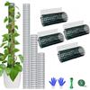 chicarry Kit fai da te, palo per muschio in metallo per piante Monstera, 4 m, 4 pezzi, rete metallica in acciaio con fascette per cavi, max make 7 pali per muschio di sfagno da 58,4 cm (rete metallica senza
