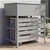 Mendler Copertura in Alluminio per climatizzatore/Pompa di Calore HWC-P94, vano Contenitore stoccaggio 110x96x43 cm - Grigio