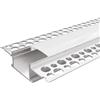 Parama Profilo da incasso in alluminio silver 2mt per cartongesso per doppia striscia led