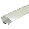 Parama Profilo angolare in alluminio silver 1mt per doppia striscia led