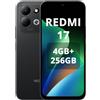 XIAOMI REDMI 17,Smartphone 4G+256GB,Helio G91-Ultra processore,display da 6,9 120Hz,Batteria da 7500mAh,Doppia fotocamera posteriore 50MP,Nero,Caricabatterie non incluso