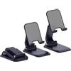 ELLENNE Supporto Telefono Base Stabile Regolabile Altezza Q7 (Nero)