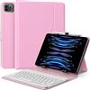 MoKo Custodia Tablet Universale con Tastiera per 9-11 Tablet, Rosa