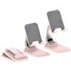 ELLENNE Supporto Telefono Base Stabile Regolabile Altezza Q7 (Rosa)