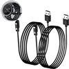 Ermorgen Cavo di ricarica USB A da 3,93 piedi compatibile con CMF Watch 3 Pro/Pro 2 | Pro 1 Cavo USB da 120 cm Adattatore di ricarica sostitutivo