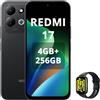 XIAOMI REDMI 17,Smartphone 4G+256GB,Helio G91-Ultra processore,display da 6,9 120Hz,Batteria da 7500mAh,Doppia fotocamera posteriore 50MP,Nero,incluso Smart Watch
