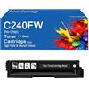 SEMTGJ Cartucce toner compatibili C240FW di ricambio (codici 408439, 408440, 408441, 408442) per stampanti Ricoh M C240FW e PC200W, senza chip.,C240FW-BK