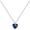 Morellato Collana Donna in Argento 925‰, Zirconi, Collezione Tesori, Cuore Blu - SAIW159