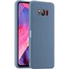 HULLIN Custodia per Telefono in Silicone Colorato, Adatta per Samsung Galaxy S8+ / Samsung S8 Plus (6.2) - Grigio lavanda