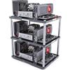HAIHUANG Case per PC a telaio aperto fai da te - Telaio da banco di prova per schede madri ATX/M-ATX/ITX, impilabile per miniere e case per computer all'aperto desktop (impilabile)